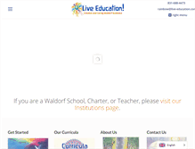 Tablet Screenshot of live-education.com